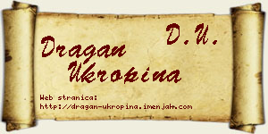 Dragan Ukropina vizit kartica